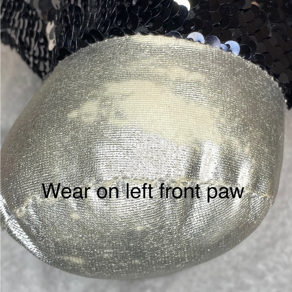 Dan Dee Dachshund Sequin Flip Plush Black & Silver Weiner Dog Stuffed Animal - Picture 14 of 16